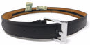 Casaba Mens Leather Belt W/ Hidden Zippered Pocket Cash Valuables Compartment-Serve The Flag 1 image