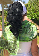 Casaba Women's Elegant Paisley Sheer Scarf Scarves Intricate Brocade Tapestry-Serve The Flag 18 image