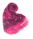 Casaba Women's Elegant Paisley Sheer Scarf Scarves Intricate Brocade Tapestry-Serve The Flag 4 image