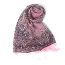 Casaba Women's Elegant Paisley Sheer Scarf Scarves Intricate Brocade Tapestry-Serve The Flag 3 image