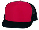 Classic Trucker Baseball Hats Caps Foam Mesh Blank Solid Two Tone Snapback Adult Youth-Serve The Flag 48 image