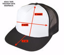 Classic Trucker Baseball Hats Caps Foam Mesh Blank Solid Two Tone Snapback Adult Youth-Serve The Flag 2 image