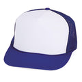 Classic Trucker Baseball Hats Caps Foam Mesh Blank Solid Two Tone Snapback Adult Youth-Serve The Flag