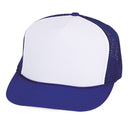 Classic Trucker Baseball Hats Caps Foam Mesh Blank Solid Two Tone Snapback Adult Youth-Serve The Flag 5 image
