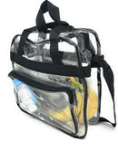 Clear Messenger Tote Bag Transparent Book School Concerts Stadium Tsa Security-Serve The Flag 7 image