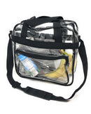 Clear Messenger Tote Bag Transparent Book School Concerts Stadium Tsa Security-Serve The Flag 1 image