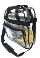 Clear Messenger Tote Bag Transparent Book School Concerts Stadium Tsa Security-Serve The Flag 2 image