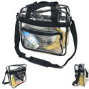 Clear Messenger Tote Bag Transparent Book School Concerts Stadium Tsa Security-Serve The Flag 3 image