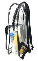 Clear Transparent Backpack Book Bag School Concerts Sports Stadium TSA Security-Serve The Flag 10 image