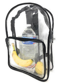 Clear Transparent Backpack Book Bag School Concerts Sports Stadium TSA Security-Serve The Flag 1 image