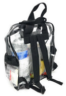 Clear Transparent Backpack Book Bag School Stadium Security Tsa Rally 3 Pockets-Serve The Flag 8 image