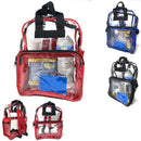 Clear Transparent Backpack Book Bag School Stadium Security Tsa Travel Rally 12X15inch-Serve The Flag 10 image