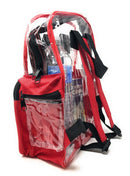 Clear Transparent Backpack Book Bag School Stadium Security Tsa Travel Rally 12X15inch-Serve The Flag 17 image