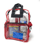 Clear Transparent Backpack Book Bag School Stadium Security Tsa Travel Rally 12X15inch-Serve The Flag 21 image