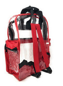 Clear Transparent Backpack Book Bag School Stadium Security Tsa Travel Rally 12X15inch-Serve The Flag 23 image