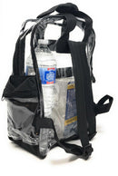 Clear Transparent Backpack Book Bag School Stadium Security Tsa Travel Rally 12X15inch-Serve The Flag 25 image