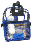 Clear Transparent Backpack Book Bag School Stadium Security Tsa Travel Rally 12X15inch-Serve The Flag 6 image