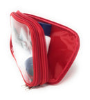 Clear Window Bag Purse Travel Kit Organizer Tsa Accessories Toiletry Cosmetics Makeup-Serve The Flag 10 image