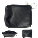 Compact Coin Pouch Wallet Change Holder Purse Bag Insert With Keychain Size 4X3-Serve The Flag 1 image