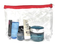 TSA Friendly Unisex Toiletry Clear Cosmetics Pouch Bags Travel Airport Security-Serve The Flag