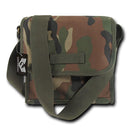 Cotton Canvas Woodland Camouflage Satchel Field Messenger Bag Crossbody Backpack-Serve The Flag 2 image