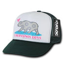 Cuglog 5 Panel California Love Foam Trucker Baseball Hat Cap California Bear-Serve The Flag 29 image