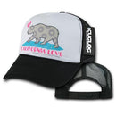 Cuglog 5 Panel California Love Foam Trucker Baseball Hat Cap California Bear-Serve The Flag 3 image