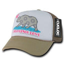 Cuglog 5 Panel California Love Foam Trucker Baseball Hat Cap California Bear-Serve The Flag 35 image