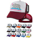 Cuglog 5 Panel California Love Foam Trucker Baseball Hat Cap California Bear-Serve The Flag 2 image