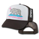 Cuglog 5 Panel California Love Foam Trucker Baseball Hat Cap California Bear-Serve The Flag 4 image