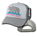 Cuglog 5 Panel California Love Foam Trucker Baseball Hat Cap California Bear-Serve The Flag 7 image