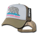 Cuglog 5 Panel California Love Foam Trucker Baseball Hat Cap California Bear-Serve The Flag 9 image