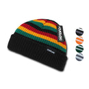 Cuglog Beanies Rasta Sailor Striped Knit 3 Tone Winter Skull Caps Hats Ski Warm-Serve The Flag 1 image