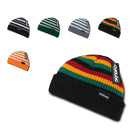 Cuglog Beanies Rasta Sailor Striped Knit 3 Tone Winter Skull Caps Hats Ski Warm-Serve The Flag 2 image