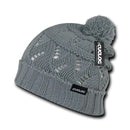 Cuglog Ben Nevis Cuffed Slouchy Beanies Big Fuzzy Ball Style Winter Caps Hats-Serve The Flag 4 image