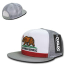 Cuglog California Republic Cal Flag 5 Panel Trucker Caps Hats Cali Bear-Serve The Flag 3 image
