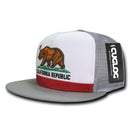 Cuglog California Republic Cal Flag 5 Panel Trucker Caps Hats Cali Bear-Serve The Flag 6 image