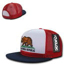 Cuglog California Republic Cal Flag 5 Panel Trucker Caps Hats Cali Bear-Serve The Flag 9 image