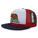 Cuglog California Republic Cal Flag 5 Panel Trucker Caps Hats Cali Bear-Serve The Flag 10 image