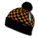 Cuglog Changbai Checker Flag Style Winter Cuffed Beanies Caps Pom Hats-Serve The Flag 11 image