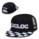 Cuglog Checker Retro Flat Bill High Crown 6 Panel Snapback Caps Hats-Serve The Flag 18 image
