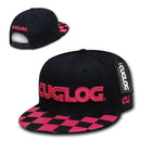 Cuglog Checker Retro Flat Bill High Crown 6 Panel Snapback Caps Hats-Serve The Flag 21 image