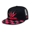 Cuglog Checker Retro Flat Bill High Crown 6 Panel Snapback Caps Hats-Serve The Flag 6 image