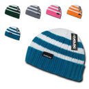 Cuglog Sailor Beanies Colorful Striped Cuffed Cable Knit Skull Caps Hats Winter-Serve The Flag 3 image
