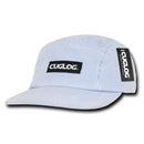 Cuglog Seersucker 5 Panel Racer Caps Stripped Strap back Hats Caps-Serve The Flag 2 image