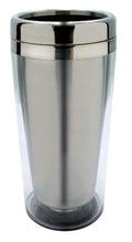 Cup Mug Bottle Tumbler Stainless Steel Interior Transparent Outer Water 16oz-Serve The Flag