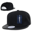 Decky 6 Panel Vinyl Flat Bill Snapback Constructed Baseball Caps Hats-Serve The Flag 9 image
