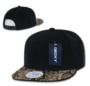 Decky Animal Print Retro Flat Bill Hats Baseball Caps Snake Leopard Skin-Serve The Flag 6 image