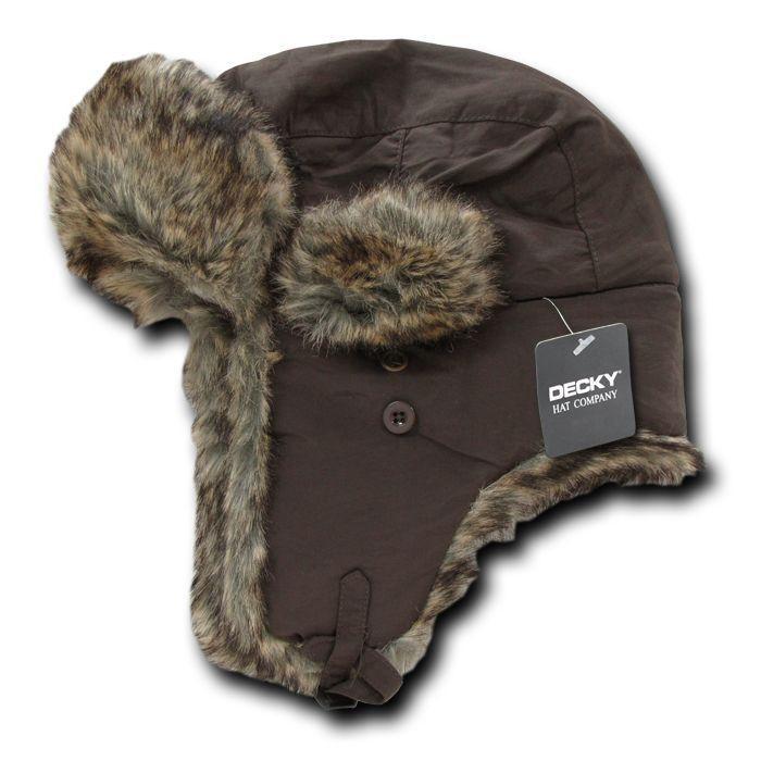Trooper Skiing Cap Caps Fur Ear Flap Hat Ushanka Hat Trapper Hat Winter
