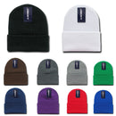 Decky Beanies Cuffed Knit Ski Skull Caps Hats Snug Warm Winter Unisex-Serve The Flag 12 image